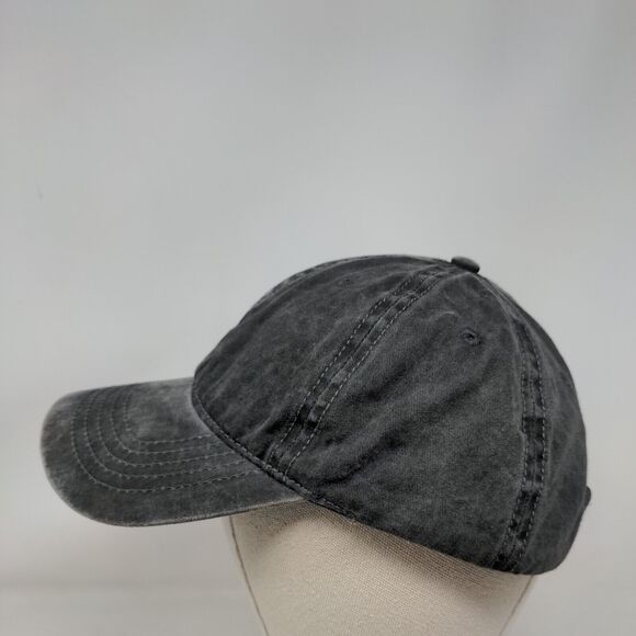 Unbranded Slideback Hat Gray OSFM Solid Adjustable 6 Panel Blank - Picture 3 of 8